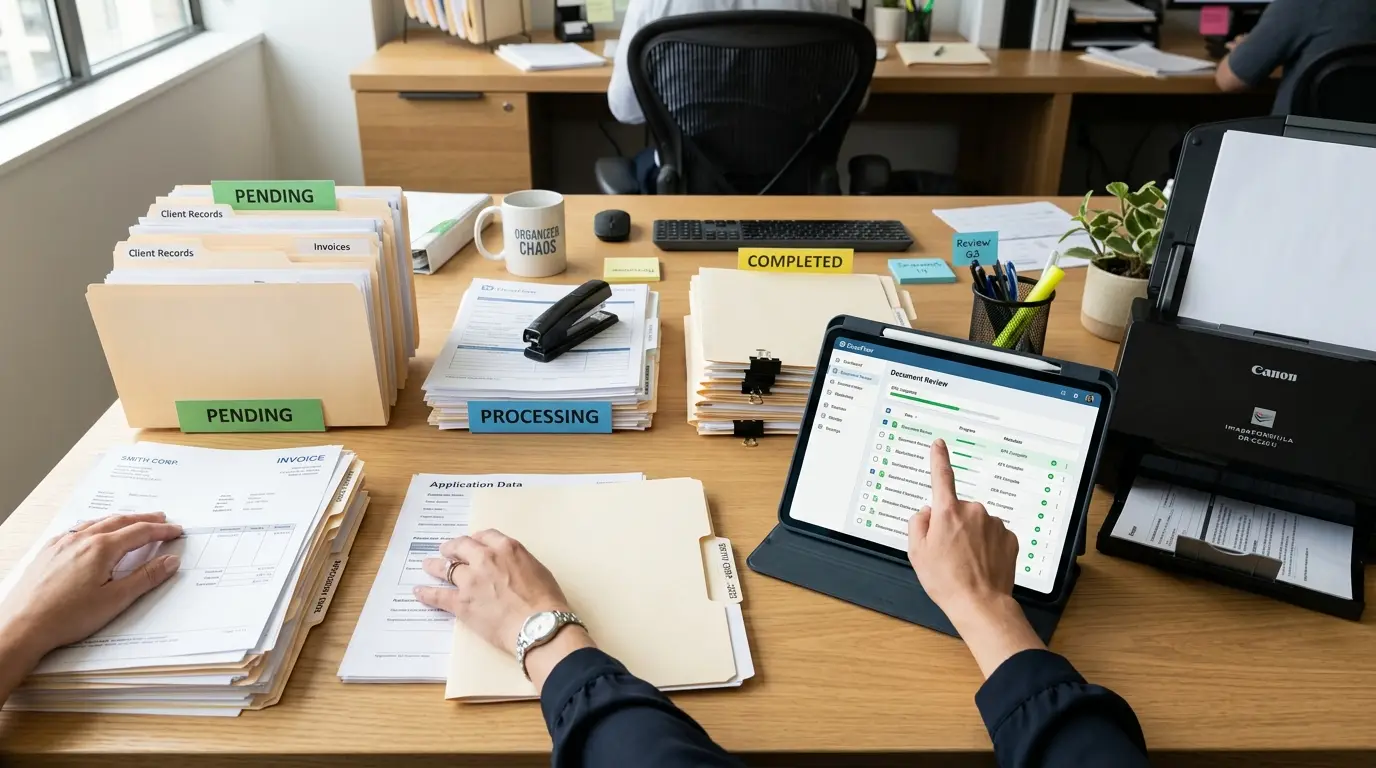 Virtual Stack document processing & digitization specialists at work