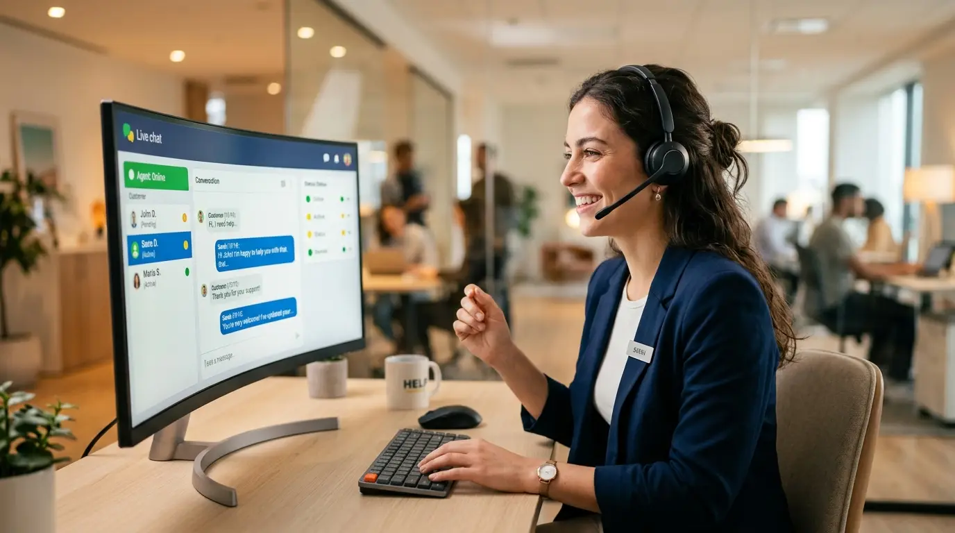 Virtual Stack outsourced technical support specialists at work