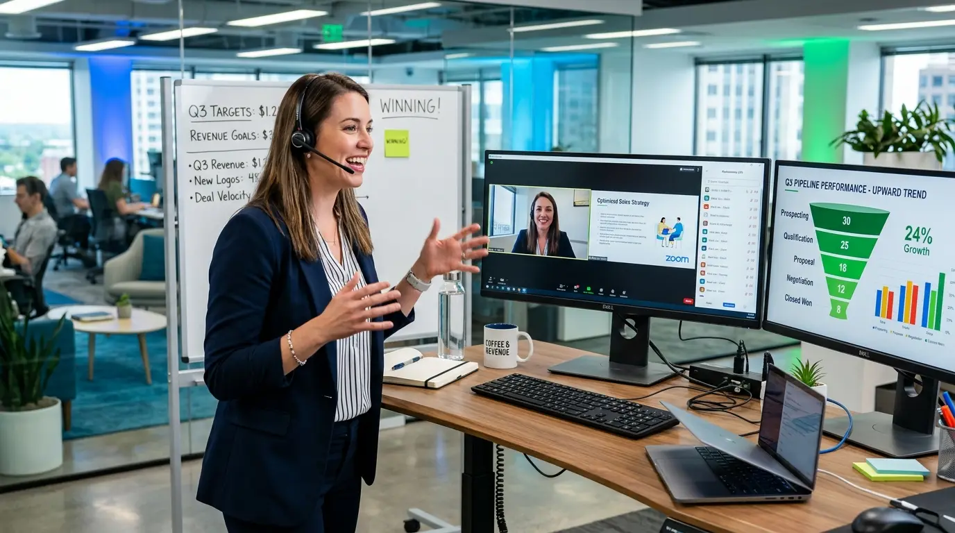 Virtual Stack b2b lead generation specialists at work